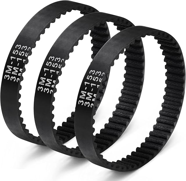 3PCS Soft Front Brush Belt Replacement Part 153-3GT-8 for Shark AZ1002 AZ1000 AX950 AX951 ZU782 Vacuum