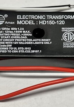 150 Watt - Step Down Transformer - 120 Volt to 12 Volt - For Use with 12V Halogen Lamps - PLT BSET150