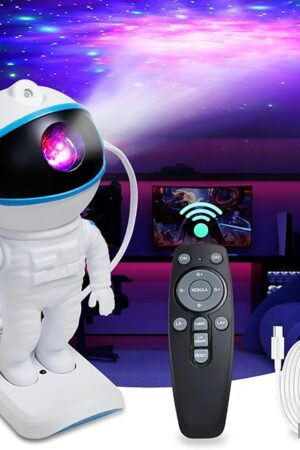 Astronaut Galaxy Projector Starry Sky Night Light with Nebula, Starry Galaxy Projector 360° Adjustable with Remote, Suitable for Children and Adults Bedroom/Birthday/Party/Decoration
