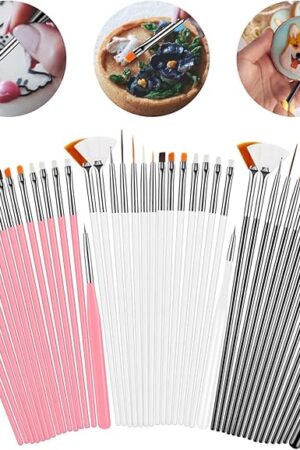 Cake Painting Brushes, 45 Pcs Cake Decorating Brushes Fondant Sugar DIY Tools Set Food Safe Baking Brush for Cake Cookie Icing Pastry