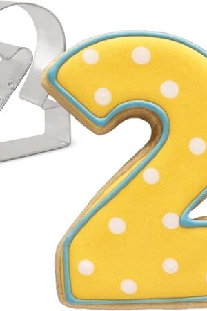 Ann Clark Cookie Cutters Number Two / #2 Cookie Cutter, 3.25" Made in USA