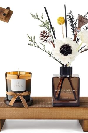 Wood Riser Soap Stand, Wooden Tray for Bathroom Counter, Kitchen Sink Stand for Soap, Pedestal Stand for Table Display, Home Decor, Footed Tray(8.66x3.54 Inch)