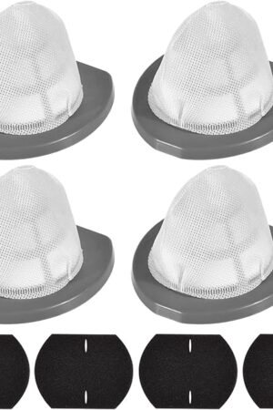 4 Pack 2033 Replacement Filter Compatible with Bissell Featherweight Stick Lightweight Bagless Vacuum Cleaner 20331, 20333, 20334, 20336, 20339, 2033M, 4 Mesh Filter 4 Foam Filters Replace No.1611508