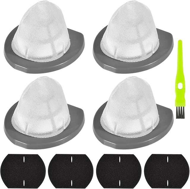 4 Pack 2033 Replacement Filter Compatible with Bissell Featherweight Stick Lightweight Bagless Vacuum Cleaner 20331, 20333, 20334, 20336, 20339, 2033M, 4 Mesh Filter 4 Foam Filters Replace No.1611508