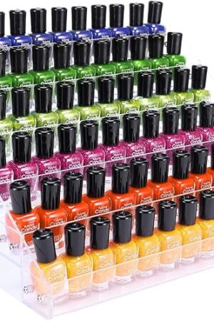 6 Tier Acrylic Nail Polish Organizer Rack Holder Stand