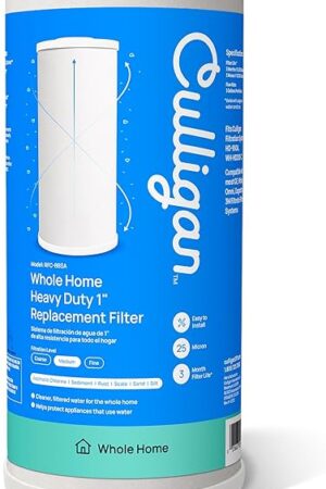 Culligan RFC-BBSA 25 Micron Whole House Water Filter for Sediment, 10" x 4.5" Compatible Replacement for FXHTC, W50PEHD, GXWH40L, GXWH35F, GNWH38S, WFHD13001 (Pack of 1)