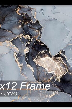 12x12 Frame, Black Picture Frame for 12 x 12 Square Picture Poster Photo, Light Weight and High Transparent 12 by 12 Frame for Wall - 1 Pack/Black/12 x12