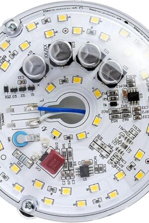4 inch LED Ceiling Fan Light Retrofit Kit, Ceiling Light Replacement kit, Led Ceiling Flush Light Retrofit PCB,120V 18W 2200LM White 5000K (1-Pack White 5000K)