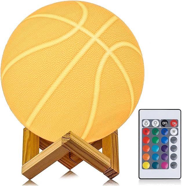 Basketball Night Light 16 Colors Changing 4.7 inch
