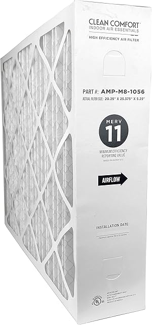 Clean Comfort AMP-M8-1056 - 20" x 25" x 5" Media Air Filter, MERV 11
