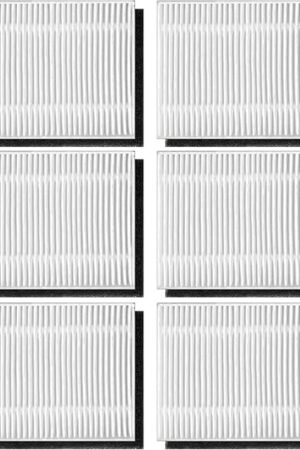 6 Pack Hepa Filters for Eufy Clean L50 / L50 SES / L60 / L60 Hybrid Robot Vacuum Cleaner Washable Accessories