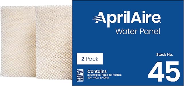 AprilAire 45 Water Panel Humidifier Filter Replacement for AprilAire Whole-House Humidifier Models 400, 400A, 400M (Pack of 2)