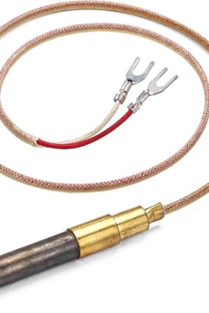 BlueStars 24" Thermopile Generators 750 Millivolt Thermopile Q313A for Gas Water Heater/Fireplace/Gas Fryer/Oven, 750 Temperature Resistance Cluster Thermocouple for Fireplace (24" Aluminum)
