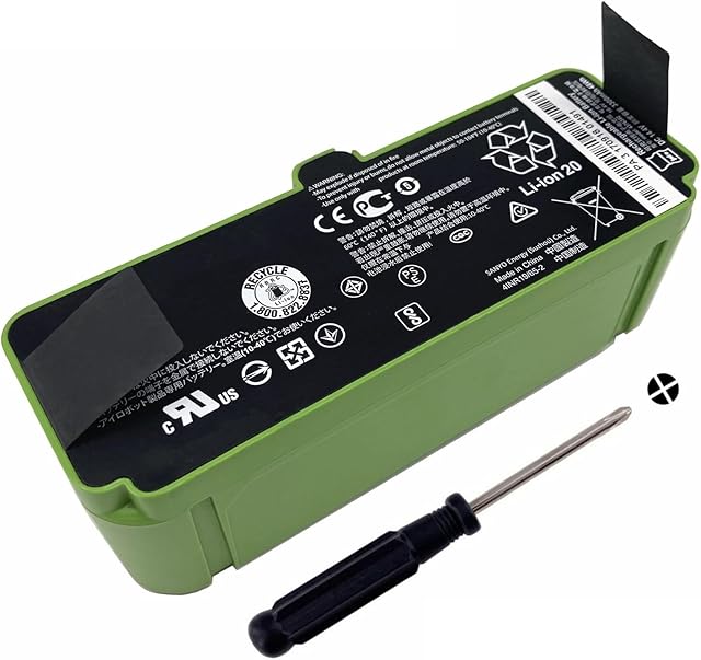 Upgraded 48Wh Li-ion Battery 4376392 for iRobot Roomba 985 980 964 692 960 880 860 895 890 850 900 800 694 690 680 670 660 620 614 600 Series 3300mAh Replacement Part