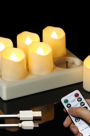 6pcs LED Tea Lights Warm White