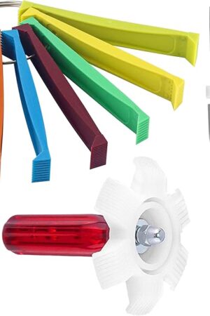 AMI PARTS 3 PCS Air Conditioner Fin Comb Condenser Fin Straightener Include FCR6 Fin Comb, Plastic Air Conditioner Fin Comb and Metal Radiator Fin Comb for Air Conditioner Condenser