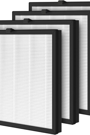4 Pack G3 A3 Replacement Filter Compatible with AMEIFU G3 Sferf-30 (FXAP2W) and VEWIOR A3 Air Purifier, 3-in-1 H13 True HEPA
