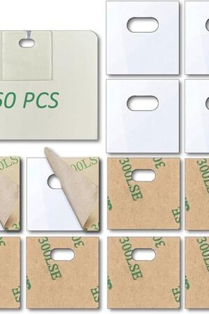 60 PCS Vertical Blind Repair Tabs Kit Clear Fixer Verticle Blinds Snap in Replacement Slats Parts Panels