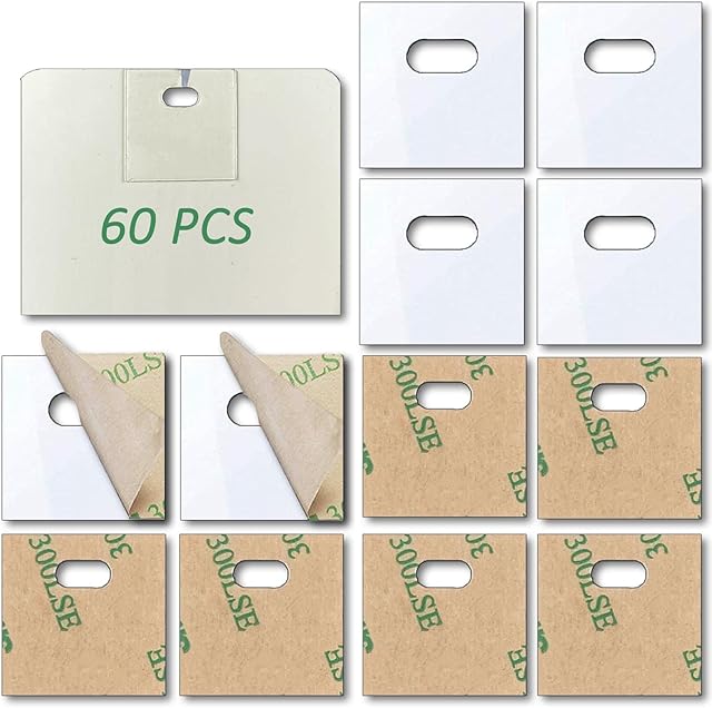 60 PCS Vertical Blind Repair Tabs Kit Clear Fixer Verticle Blinds Snap in Replacement Slats Parts Panels