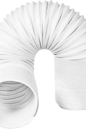 YoleShy Portable Air Conditioner Exhaust Hose 5.9 Inch Diameter AC Hose with Anti-Clockwise Thread 80 Inch Length Compatible with Delonghi and More