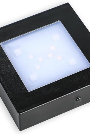 ZEERSHEE LED Light Display Base for Crystal 3D Glass Art, 7 Lighting Mode Color Change Square Stand Base Plate Flat