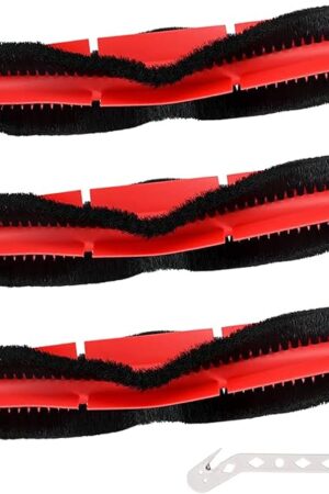 3 Pack Roborock Main Brushes Replacement Parts - Compatible with Roborock S6 Pure, S6 MaxV, E4, S4 Max, S5, S5 Max, S4, E2, E3, E5, E20, E25, E35, S50, S65, Xiaomi Mijia Robot Vacuum Cleaner