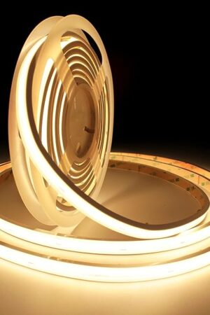COB LED Strip Lights,2700K Warm White,24V led Light Strips Waterproof,480LEDs/M,16.4ft/5M,CRI90+ Outdoor cob led,Ip67 led Strip for Bathroom Decor,Pool,Garden,(Power Not Included)