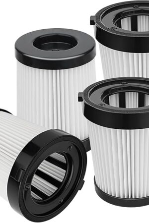 4 Pack FSV001 HEPA Filter for Fabuletta FSV001, for Lubluelu 202, for Girnoor G160 & G165, for Afoddon A300, for Oraimo OSV-102, for VacLife VL732 Cordless Stick Vacuum Cleaners