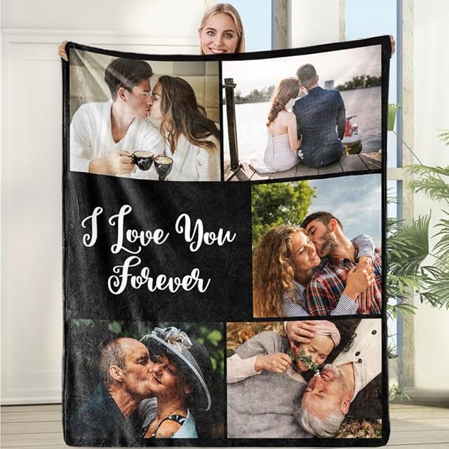 Custom Blanket, Personalized Throw Blankets, Customized Photo Blanket