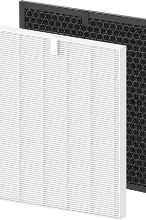 5510 5520 Replacement Filter Q Compatible with Winix 5510, 5520 PlasmaWave Air Purifi-ers, 1 x HEPA Filter + 1 x Activated Carbon Filter Combo for Dust Pollen Pet Smoke, Part# 1712-0123-00