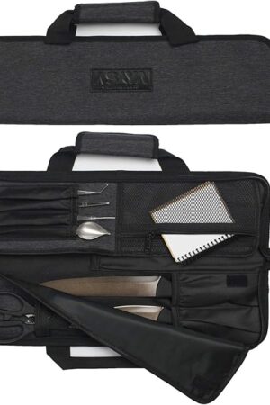 Asaya Chef Knife Roll Bag 12 Pockets Nylon Perfect for the Traveling Chef