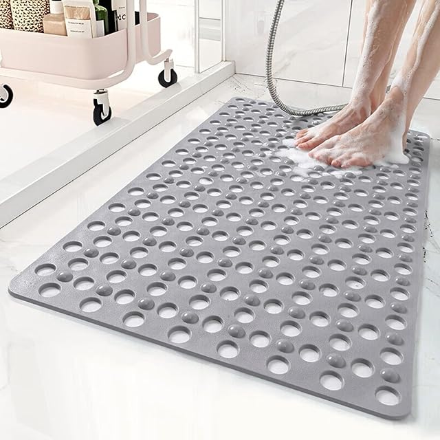 Bathtub and Shower Mat 31x17 inch Grey