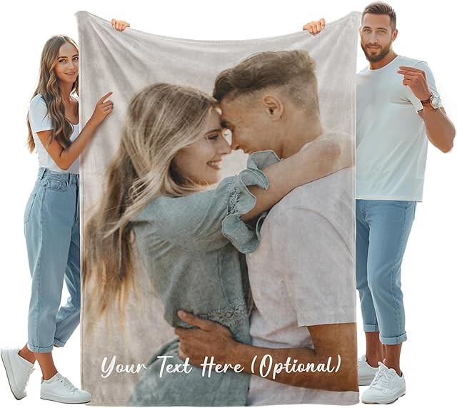 Custom Blanket Personalized Photo Throw Customized Gifts