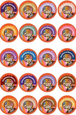 Crazy Cups Flavored Coffee in Single Serve Coffee Pods - Flavor Coffee Variety Pack for Keurig K Cups Machine from Crazy Cups, 30 Count