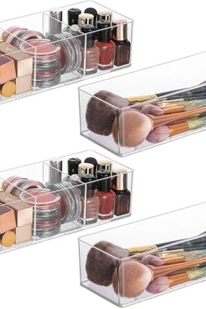 Acrylic Organizer 4-piece Makeup Organizer Countertop For Drawers Organizer Storage Bathroom Organizers And Storage Is A Good Choice For Desktop Finishing (4)