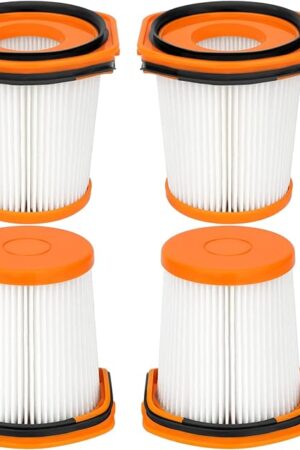 Artraise WS642AE Filter Replacement for Shark WS642AE WS640AE Wandvac Self-Empty System Ultra-Lightweight Powerful Cordless Stick Vacuum (4 Pack Filters)