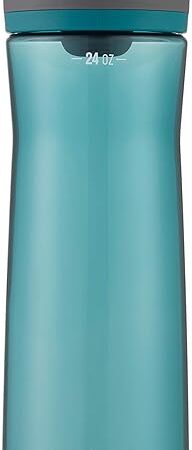 Contigo AUTOSEAL Cortland 24oz Water Bottle BPA-Free Plastic Spill Leak-Proof Lid and Carry Handle Dishwasher Safe Spirulina