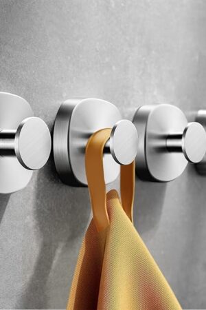 4 Pcs Suction Cup Hooks for Inside Shower, Stainless Steel Heavy Duty Towel Hook Shower Towel Holder for Bathroom, Kitchen, Glass Door, Mirror, Tile-Loofah, Towel, Coat, Bath Robe