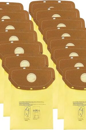 15 Pack AH10232 Sealed Collar Vacuum Bags for Hoover Commercial MPWR 40V Cordless Backpack Vacuum CH93619, CH93600 | Type CB1 Replacement Filter Bag with Leak-Proof Design
