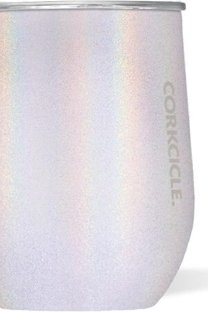 Corkcicle Stemless Insulated Wine Glass Tumbler, Unicorn Magic, 12 oz – Stainless Steel Stemless Wine Glass Keeps Beverages Cold for 6 Hours, Hot for 3 Hours – Non-Slip, Easy-Grip Insulated Cup