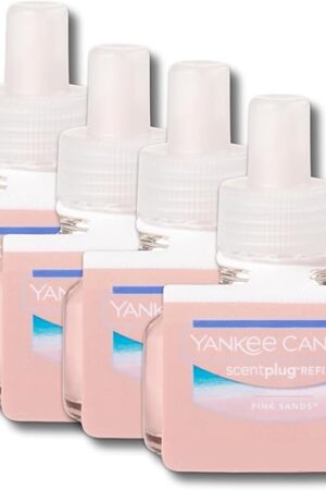 Yankee Candle ScentPlug Refill, Pink Sands (Pack of 4)