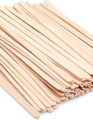 ANTETOK Wooden Coffee Stirrers - Coffee Stir Sticks 7.5 Inch,100pcs Disposable Birch Wood Coffee/Beverage Stirrers,Swizzle Drink Sticks,Coffee Bar Accessories
