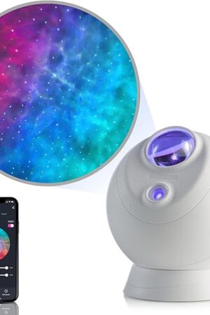 BlissLights Sky Lite Evolve - Star Projector, Galaxy Projector, LED Nebula Lighting, WiFi App, for Meditation, Relaxation, Gaming Room, Home Theater, and Bedroom Night Light Gift (Blue Stars)