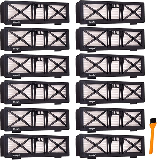 Replacement Neato Botvac D Series Ultra-Performance Filters, 12 Packs Filter Parts Fit Neato D3 D5 70e, 75, 80, D80 85,D70 Vacuum Cleaner…