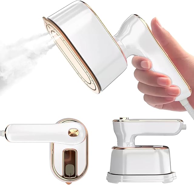 2025 New Mini Rotary Garment Steamer Iron,Clothing Steamer Handheld,Portable Steamer for Clothes,Ironing & Steaming 2 in 1 Hand Steam Iron for Clothes