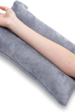 Arm Pillow, Memory Foam Arm Rest Pillow for Adults and Side Sleepers, Elbow Support Elevation Pillow for Post Surgery and Numbness with Removable Cover (Grey)