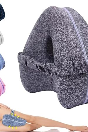 Alignment Pillows for Side Sleepers,2025 New Hip Alignment Pillow, Knee Pillow for Side Sleepers Heart-Shaped Memory Foam Pillows for Leg and Knee Hip Supports with Adjustable Strap Grey