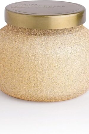 Capri Blue Signature Glam Jar Candle - Long Lasting Soy Wax Blend - Glitter Candles for Home Scented with Luxury Holiday Scents (Pumpkin Dulce, 19 oz)