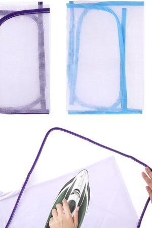 2 Pack Ironing Scorch Mesh Cloth Protective, Cloth Scorch-Saving Ironing Protector Insulation Pad, Ironing Cloth to Protect Clothes, Ironing Pad for Sewing and Ironing Fabric Protector Tool