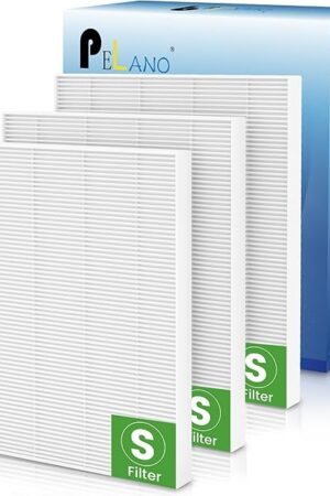 3 Pack C545 HEPA Replacement Filter S Compatible with Winix C545, B151, P150, 9300, Hepa Filter S, Part Number 1712-0096-00 and 2522-0058-00